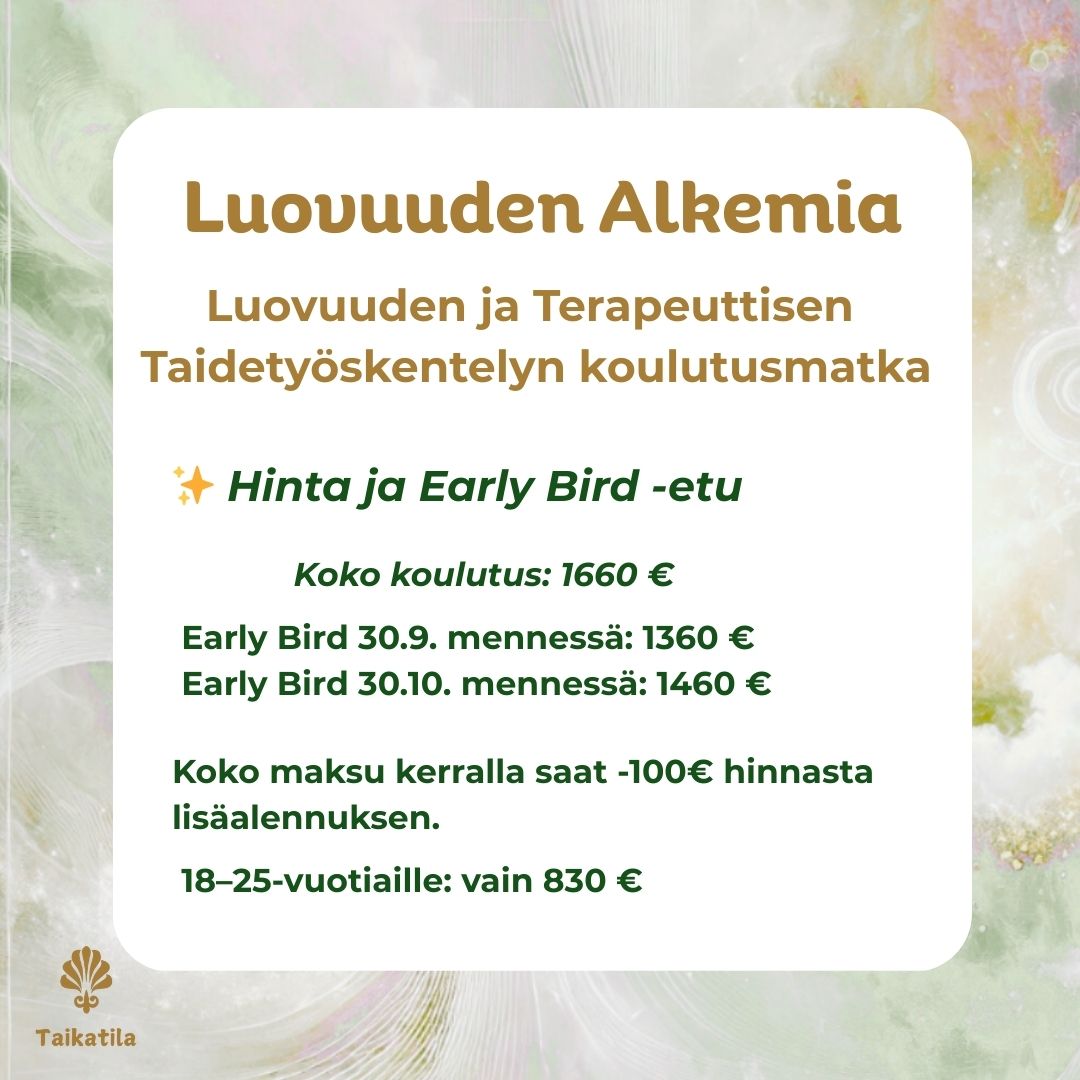 Luovuus asuu meissä jokaisessa.